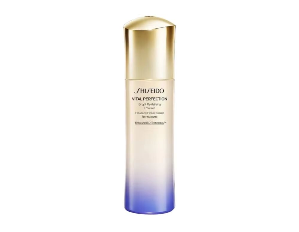 Luxury Skincare Aesthetic - Shiseido emulsão revitalizante brilhante de proteção